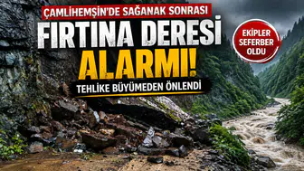 Çamlıhemşin'de Sağanak Sonrası Fırtına Deresi Alarmı: Tehlike Büyümeden Önlendi