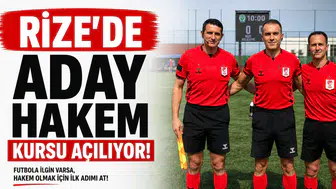 Rize’de Aday Hakem Kursu Açılıyor