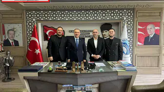 7M Hastanesi Yetkililerinden Şalpazarı Belediye Başkanı Refik Kurukız’a Ziyaret