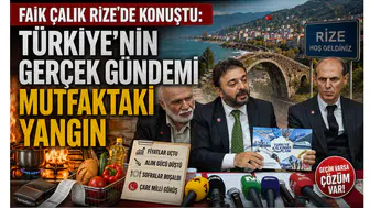Faik Çalık Rize’de Konuştu: Türkiye’nin Gerçek Gündemi Mutfaktaki Yangın