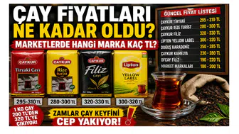 Çay Fiyatları Ne Kadar Oldu? Marketlerde Hangi Marka Kaç TL Satılıyor?