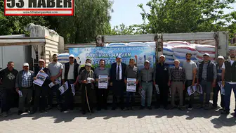Aydın'dan Didim’de üreticilere yem desteği