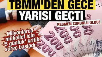 Milyonlarca Vergi Mükellefi İçin E-Tebligat Yasası TBMM'de Onaylandı!