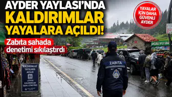 Ayder Yaylası’nda Kaldırımlar Yayalara Açıldı: Zabıta Sahada Denetimi Sıkılaştırdı