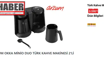 Kahve tutkunlarına müjde: İkili Arzum Türk Kahvesi Makinesi 12 Haziran Cuma BİM’de!