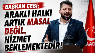 Başkan Çebi: Araklı halkı artık masal değil, hizmet beklemektedir