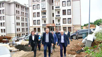 Trabzon Valisi, Vakfıkebir'deki 150 Konutluk TOKİ Projesini Yerinde İnceledi
