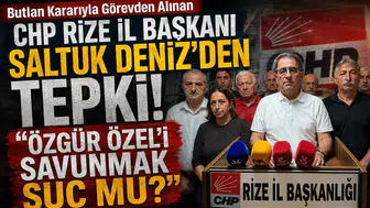Butlan Kararıyla Görevden Alınan CHP Rize İl Başkanı Saltuk Deniz'den Tepki: Özgür Özel'i Savunmak Suç mu?