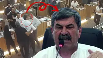 Belediye meclisinde taşkınlık! CHP'li Başkan AK Partili üyenin üzerine yürüdü