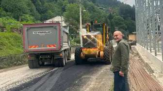 Çamlıhemşin'de Doğalgaz Altyapısı ve Asfalt Çalışmaları Eş Zamanlı Sürüyor