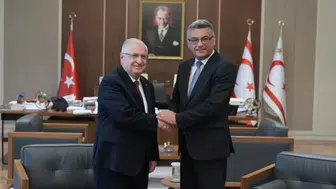 Cumhurbaşkanı Erhürman, Bakan Güler'i kabul etti