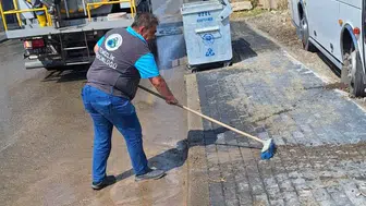 Vatan Caddesi Yenilendi, Oltu Belediyesi Temizlik Çalışmalarına Başladı