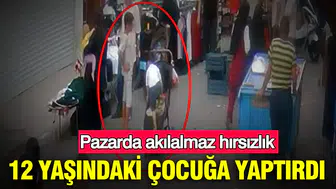 Pazarda akılalmaz hırsızlık