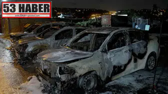Galeri Yangını: Araçlar Alevler İçinde Kaldı
