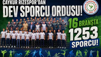 Çaykur Rizespor’dan Dev Sporcu Ordusu: 16 Branşta 1253 Sporcu!