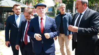 Erzurum Büyükşehir Belediyesi'nden Hacı Cuma ve İbrahim Paşa Camii Çevresinde Saha İncelemesi