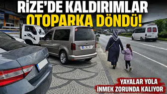 Rize'de Kaldırımlar Otoparka Döndü: Yayalar Yola İnmek Zorunda Kalıyor