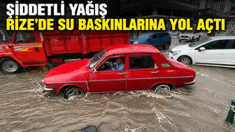 Şiddetli Yağış Rize’de Su Baskınlarına Yol Açtı