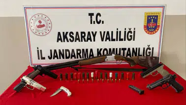 Aksaray Gülağaç'ta Ruhsatsız Silahlı Operasyonda 3 Kişi Gözaltına Alındı