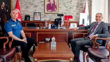 Kaymakam'dan Yeni Emniyet Müdürü'ne Teşekkür ve Destek Ziyareti