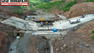Akçaabat’ta Uçarsu HİS Göleti Projesinde Çalışmalar Aralıksız Sürüyor