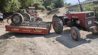 Samsun'da traktör devrildi: 1 can kaybı, 7 yaralı