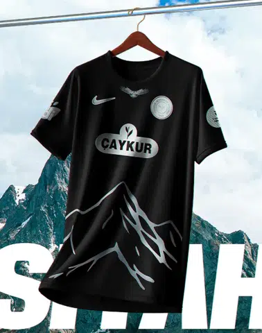 Çaykur Rizespor, Konyaspor Maçına Kaçkar Motifli Siyah Forma ile Çıkıyor