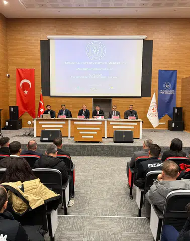 Erzurum’da Sporcu Eğitim Kamp Merkezi'nde Antrenör Değerlendirme Toplantısı yapıldı