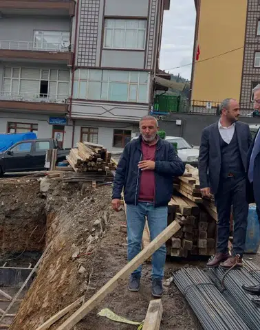 Kalkandere’de Yeni İlçe Emniyet Amirliği Binasında Çalışmalar Sürüyor