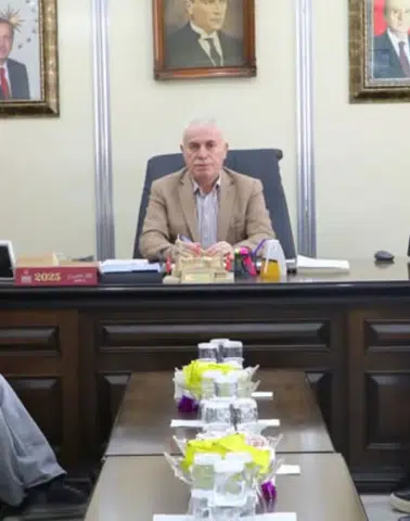 Bayburt Ortaokulu Yönetiminden Belediye Başkanı Mete Memiş’e Ziyaret