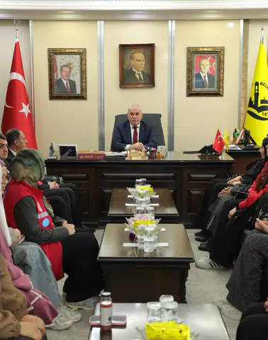 Damla Gönüllüleri Bayburt’ta Başkan Memiş’i Ziyaret Etti