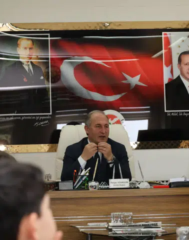 FSM 3D Sınıfı Öğrencilerinden Başkan Ataselim’e Anlamlı Ziyaret