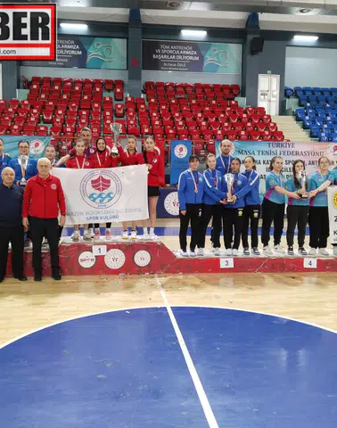 Trabzon Kadın Masa Tenisi Takımı, NAVEK 2. Lig'de namağlup şampiyon oldu ve 1. Lig'e yükseldi!