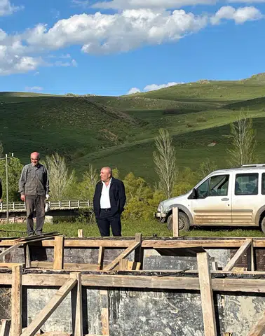 Çat Belediyesi’nden Yarmak’taki Cami İnşaatına Yakın Takip
