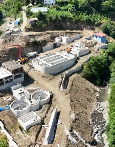Düzköy İleri Biyolojik Arıtma Tesisi'nde Çalışmalar Sürüyor