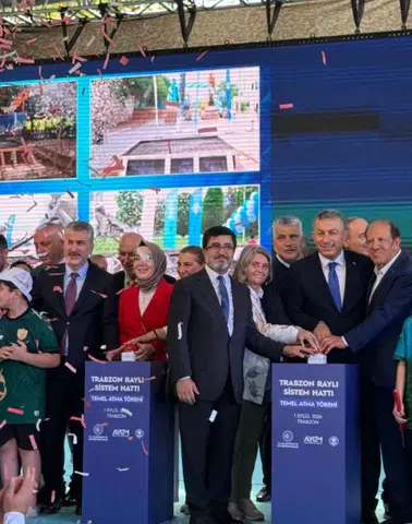 Trabzon Raylı Sistem Projesinde Temel Atıldı