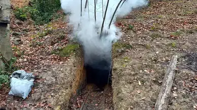 Zonguldak'ta 7 kaçak maden ocağı, patlatılarak kullanılamaz hale getirildi