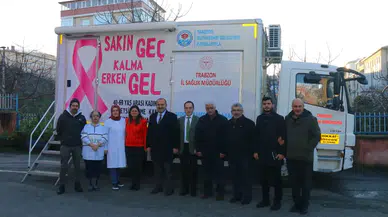 Erken Teşhis Hayat Kurtarır: Mobil Kanser Teşhis Aracı Arsin İlçe Devlet Hastanesi Önünde Hizmet Veriyor