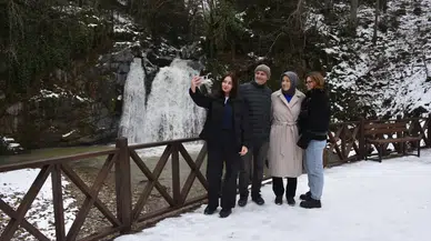 Trabzon Tonya'daki Canikdere Şelalesi Turistlerin İlgi Odağı