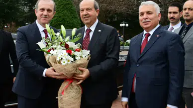 Kuzey Kıbrıs Türk Cumhuriyeti Cumhurbaşkanı Ersin Tatar, Karadeniz Teknik Üniversitesi'ni Ziyaret Etti