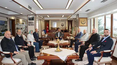 Vali Baydaş çeşitli kurum ve kuruluşlardan misafirlerini ağırladı