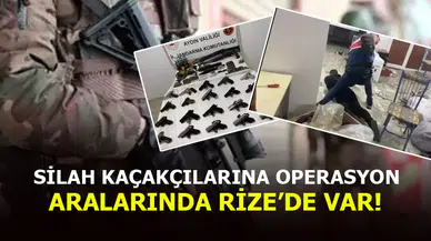 Silah kaçakçılarına yönelik 'Mercek' operasyonu: 12 gözaltı