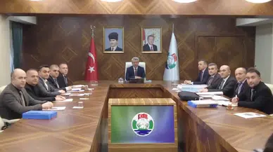 Vali Baydaş'dan devam eden projelerle ilgili toplantı