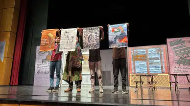 RTEÜ öğrenci topluluğu Filistin temalı oyun sahneledi
