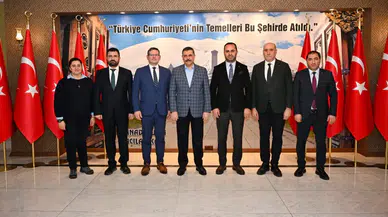 Uluslararası İşitme Engelliler Spor Federasyonu Başkanı Dr. Adam KOSA ve Türkiye İşitme Engelliler Spor Federasyonu Başkanı Kerim Vural, Erzurum Valisi Sayın Mustafa Çiftçi'yi Ziyaret Etti