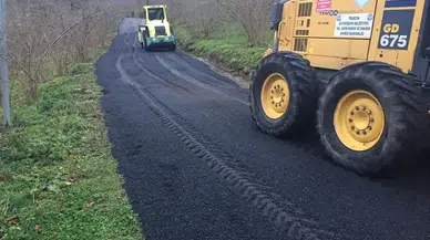Köprücek – Fevziye - Karatepe Mahalleleri Ana Bağlantı Yolu Asfalt Çalışması Hızla İlerliyor