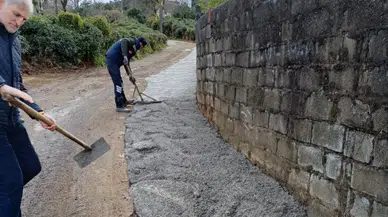 Çayeli enipazar Mahallesinde doğalgaz çalışmaları sürüyor