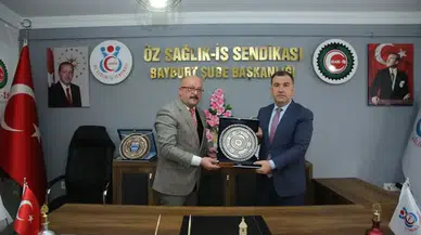 Bayburt Valisi Eldivan, Sendika Temsilcilerini Ziyaret Etti