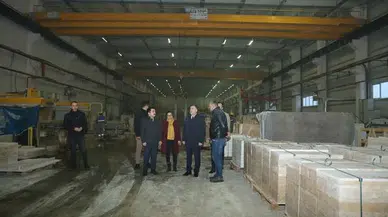 Bayburt Doğal Taş Fabrikası'nda Üretim Planlandığı Gibi Devam Ediyor