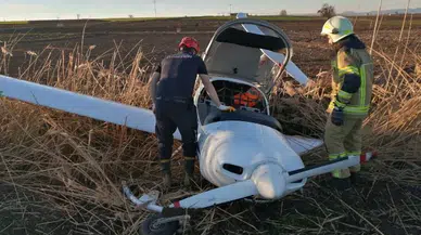 Bursa Yenişehir'de eğitim uçağı acil iniş yaptı!